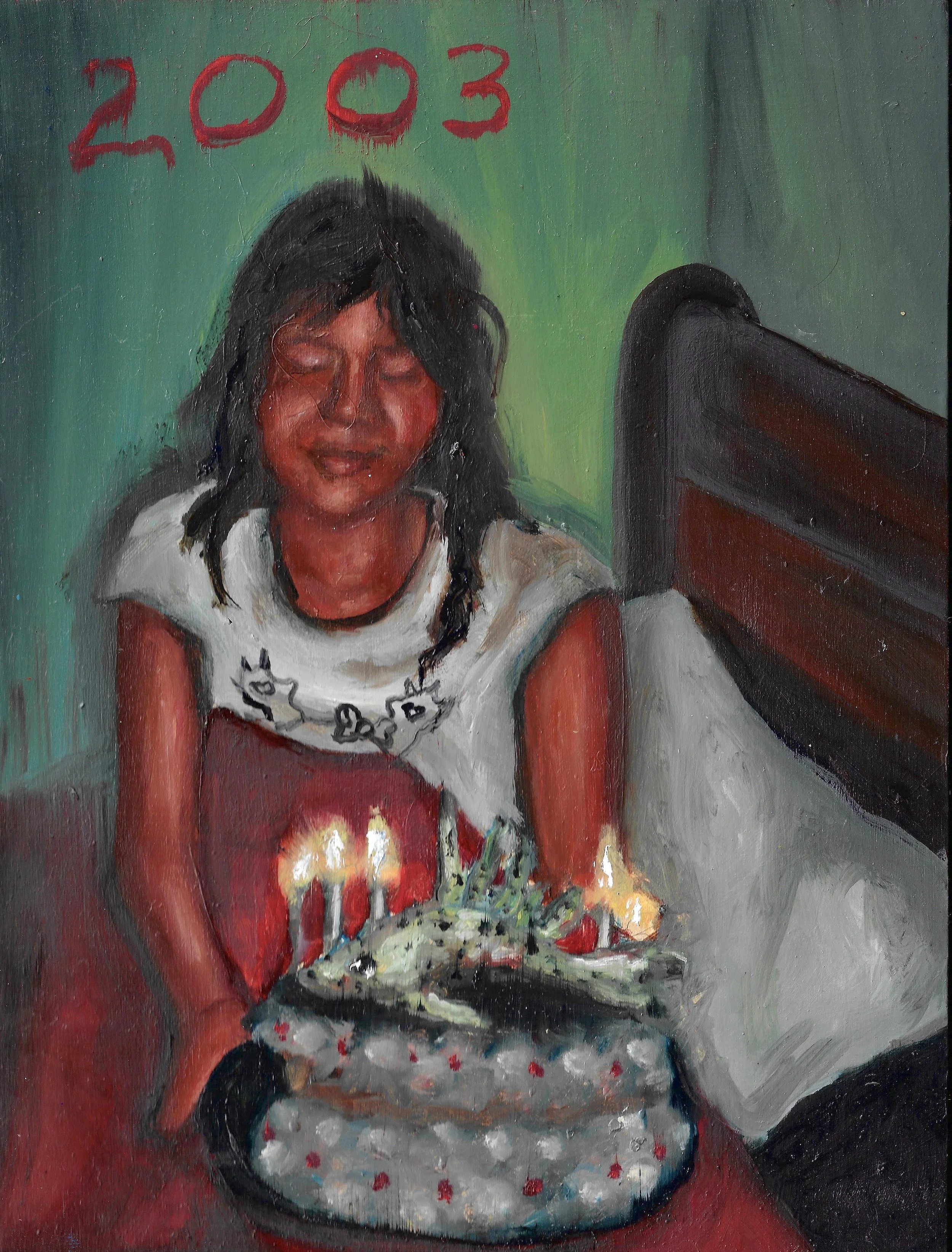 I want my cake, Oil on Wood, 2026