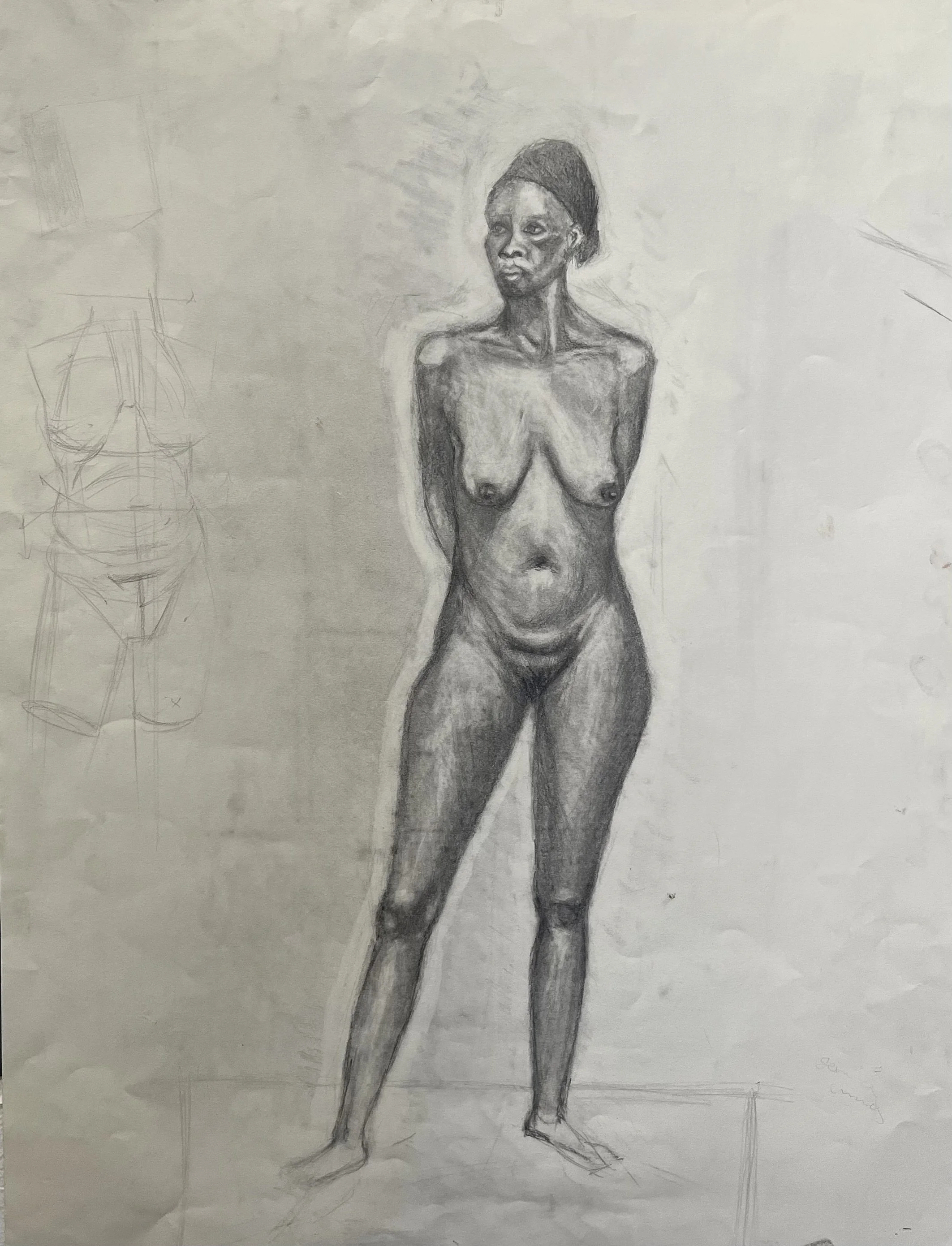 Connie, Graphite on Paper, 2024