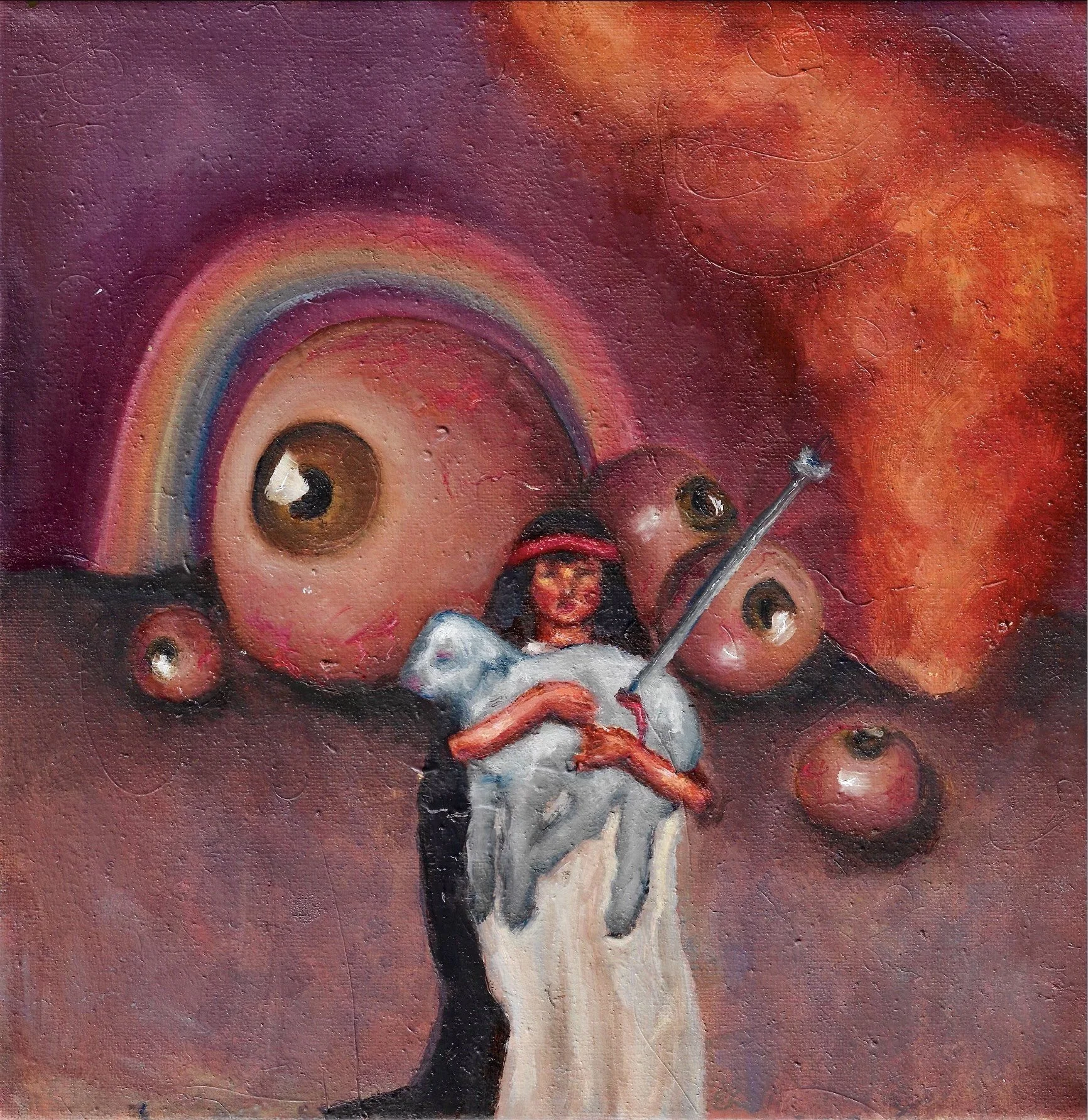 Maternal Instincts, Oil on Canvas, 2025