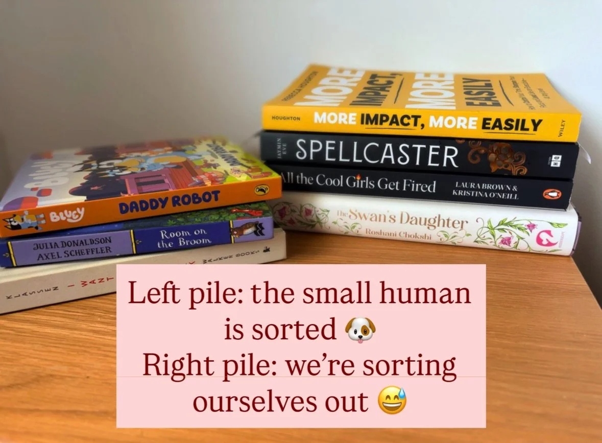 His and hers 📚✨

(His = my son.. not my husband 😜)

I&rsquo;ll be honest &mdash; I always used to think reading was overrated. I&rsquo;m a visual, action-oriented girly. Give me the reel, the workshop, the doing.

But then you crack open the right 