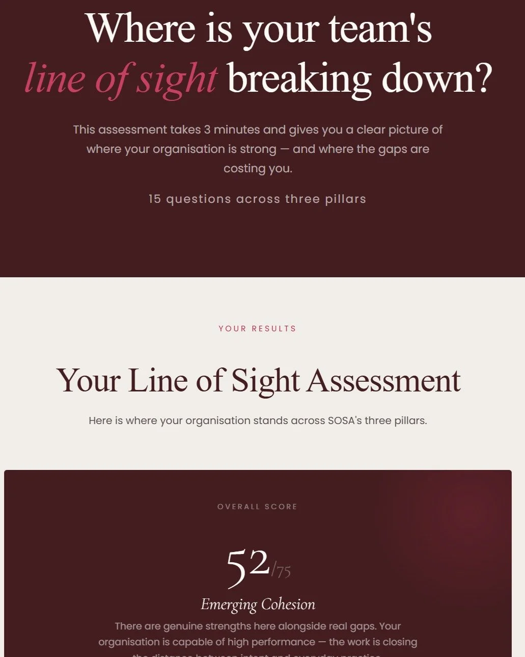 You can see everything.
Above the water. Below it. Right at the surface.
Your team can't.
And that gap &mdash; between what you see and what they know &mdash; is where performance breaks down, rework happens, and good people disengage.
Find out where