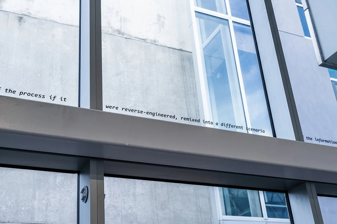 That Subliminal AI, The rise of the virtual, 2024. Wall text (detail).
Photo: Ted Whitaker