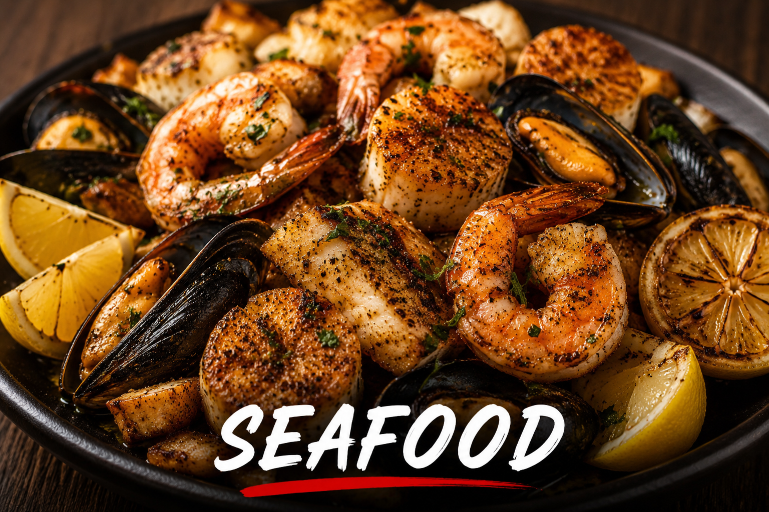 grilled seafood