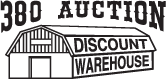 380 auction and discount warehouse logo