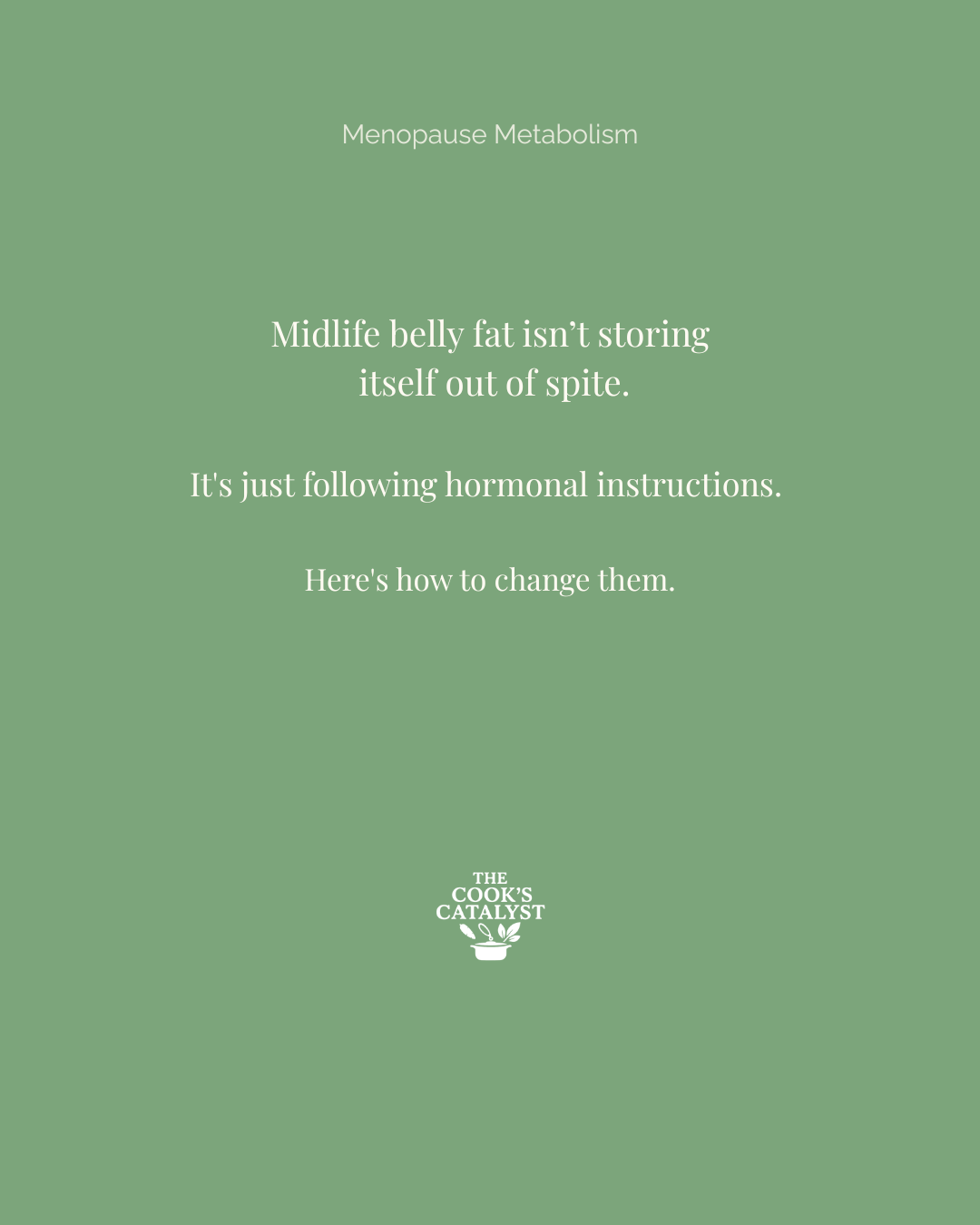 Midlife Belly Fat: It’s Hormones — and the Kitchen Can Help