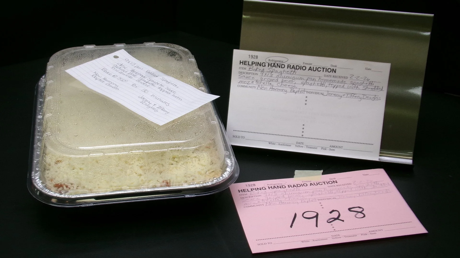 7 - Baked Spaghetti by Jeremy & Tiffany Douglas (New Harmony Baptist Church).JPG