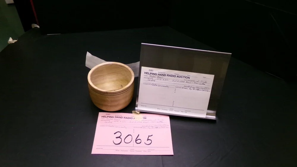 10 - Poplar Bowl donated by Marilyn Oliver made by Tom and Chris Knezinek (Center).jpg