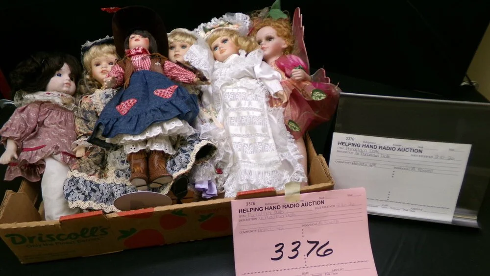 3376 - Six Porcelain Dolls by A. Rowell (Amvets 45.jpg