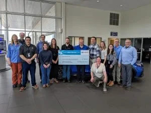 Subaru presented Share-the-Love check