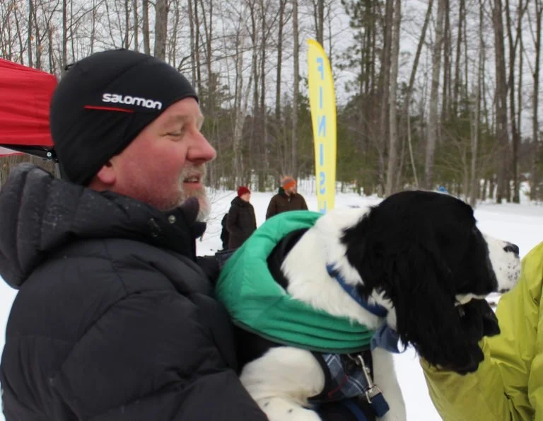 Coach Carr with his puppy Blue!