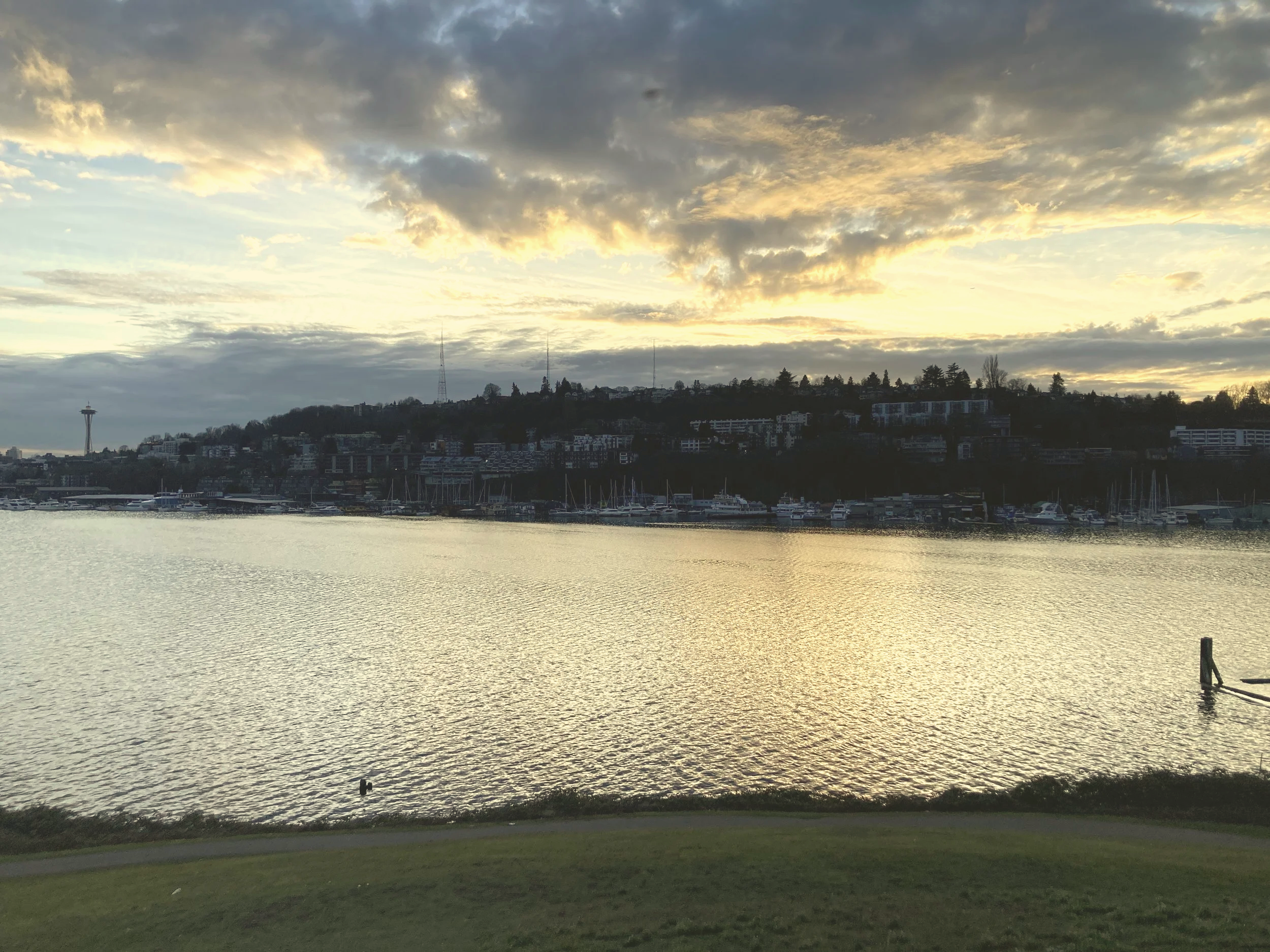 James' photo of Lake Union from Gasworks at sunset.