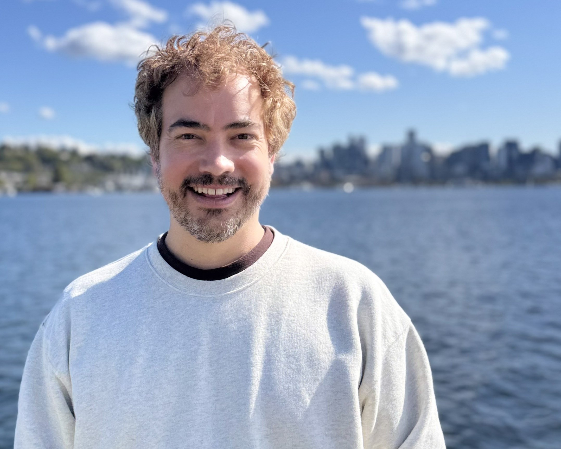 James Oxford outside at Gasworks Park.