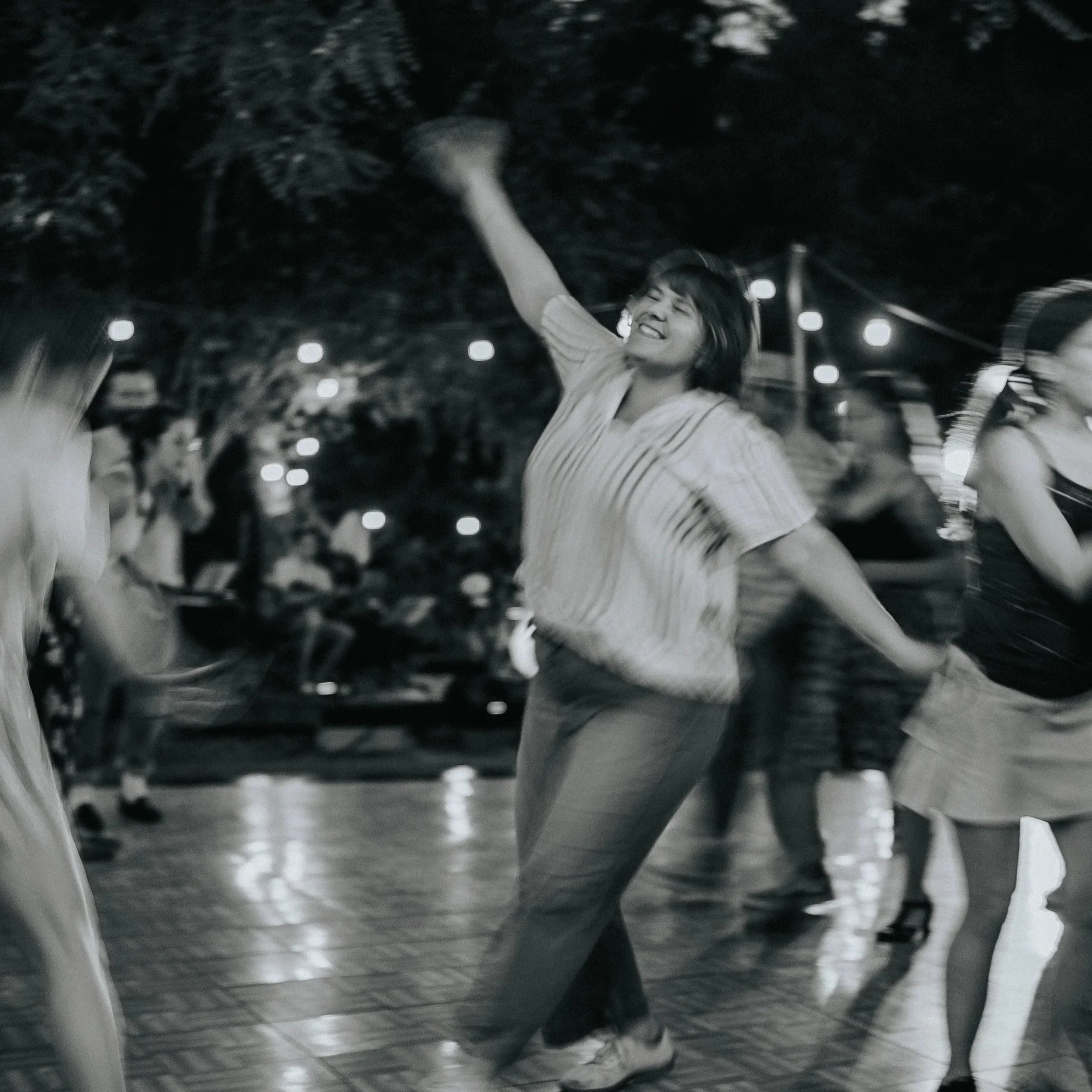 Darcie Juarez has been dancing in Portland since 2016 and teaching regularly since 2022. She first learned to swing out in Phoenix in 2006 and has been inexorably drawn to the music, the dance, and the community ever since. She is passionate about in