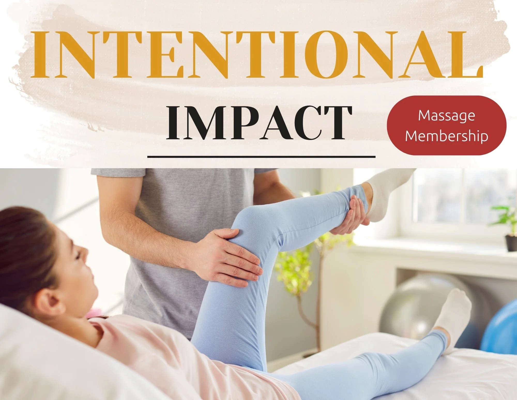 A healthcare professional performing physical therapy or exercise with a young girl. The girl is lying down and holding her leg out while the professional supports her leg with one hand and her ankle with the other. The setting appears to be a bright, well-lit medical or therapy office.