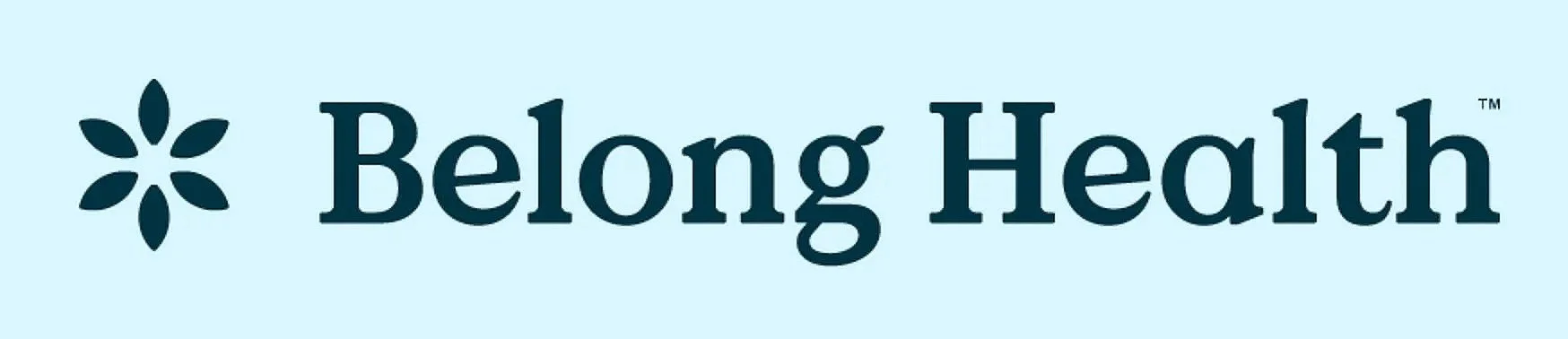 Belong Health logo with a stylized flower icon on the left and the text 'Belong Health' in dark font on a white background.
