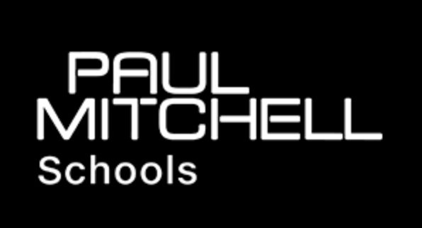 Black background with white text reading "PAUL MITCHELL Schools".