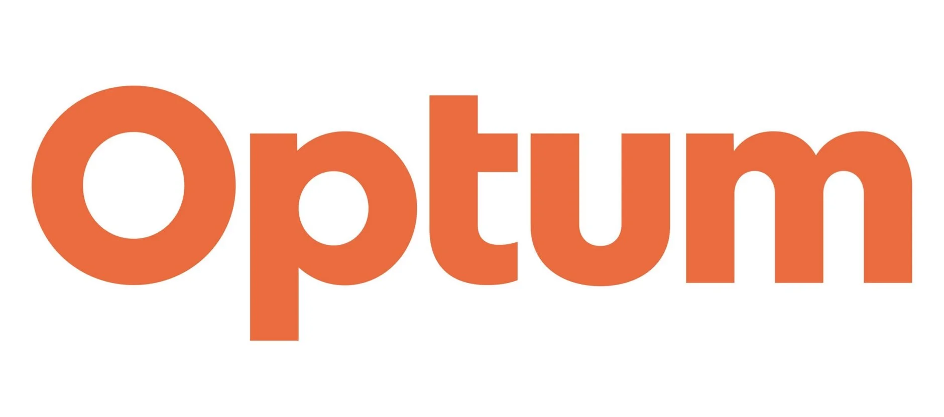 The word "Optum" in bold orange letters on a white background.