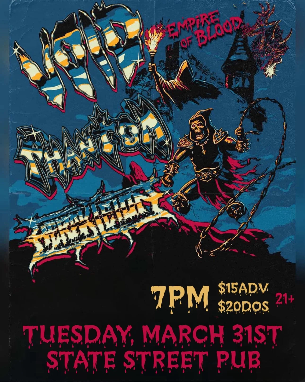 Stranger Attractions presents Void (Lafayette, LA), Phantom (Guadalajara, Mexico), Herakleion (New Orleans, LA)