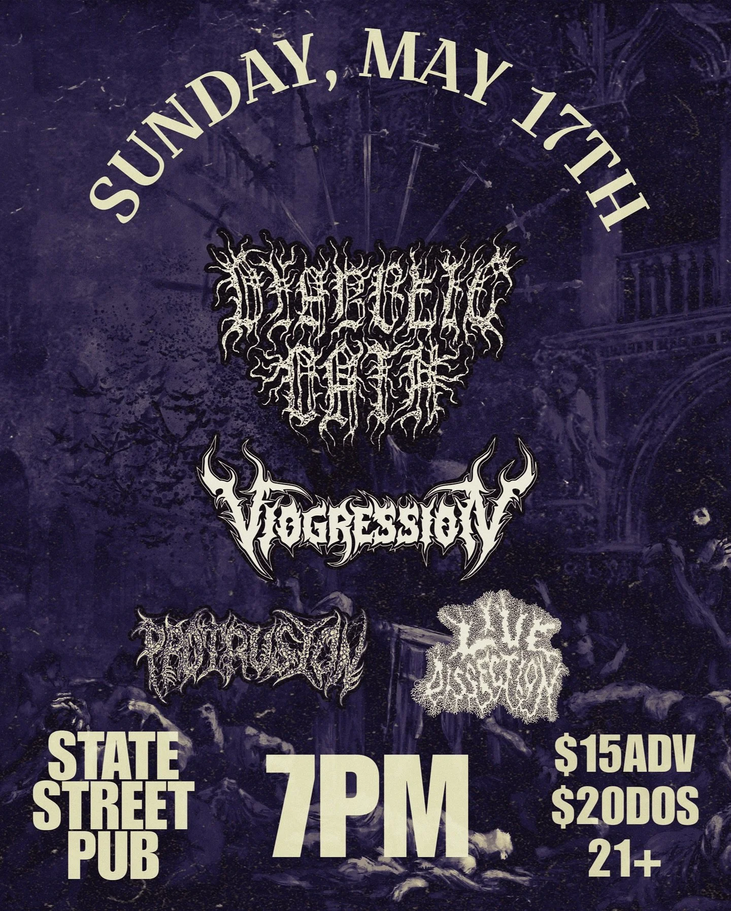Stranger Attractions presents DIABOLIC OATH / VIOGRESSION / PROTRUSION / LIVE DISSECTION