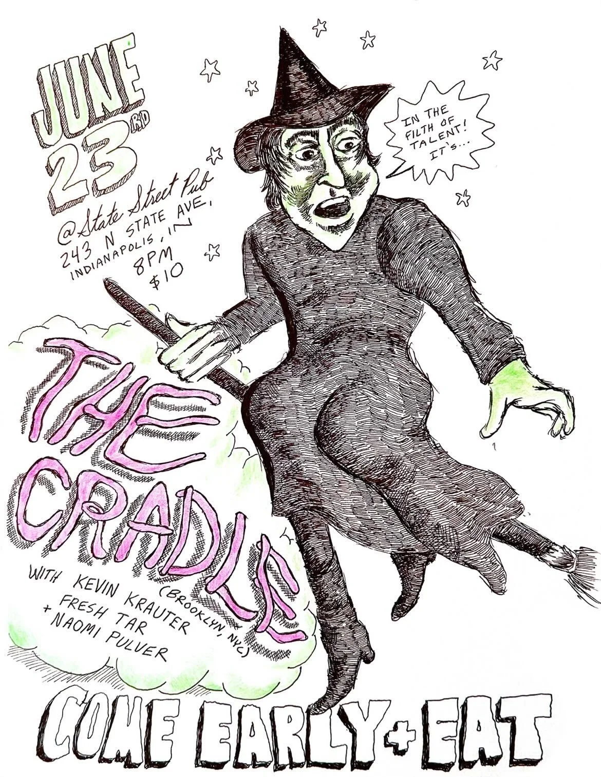 the cradle (nyc) / kevin krauter / fresh tar / naomi pulver