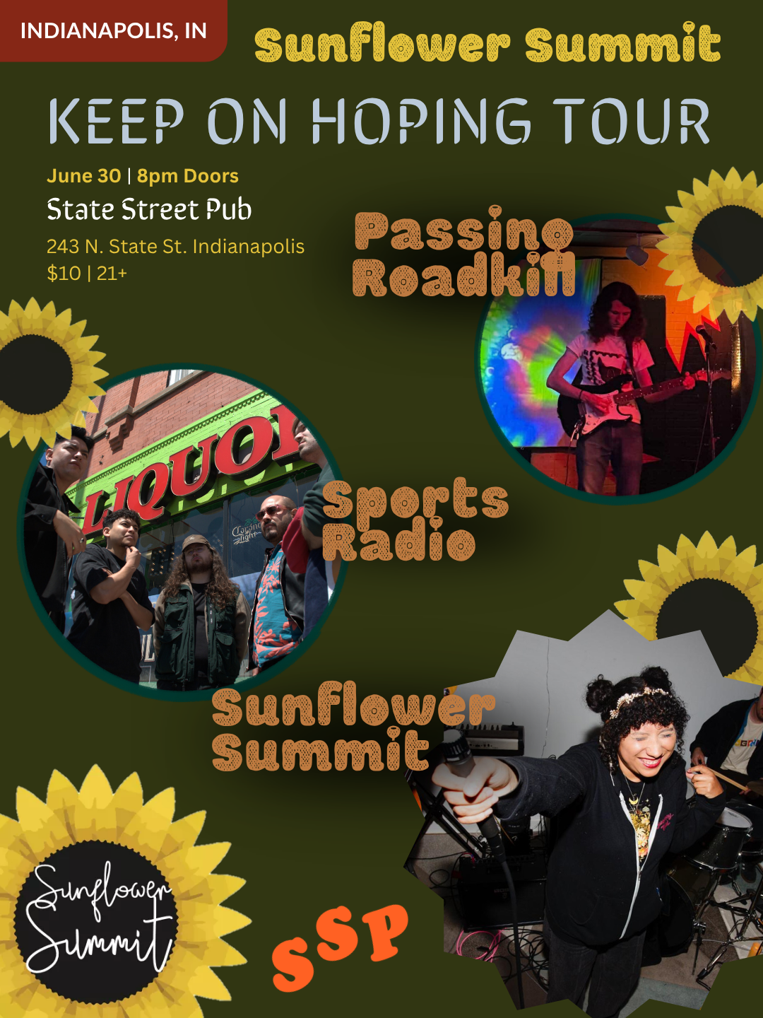 SUNFLOWER SUMMIT / SPORTS RADIO / PASSING ROADKILL