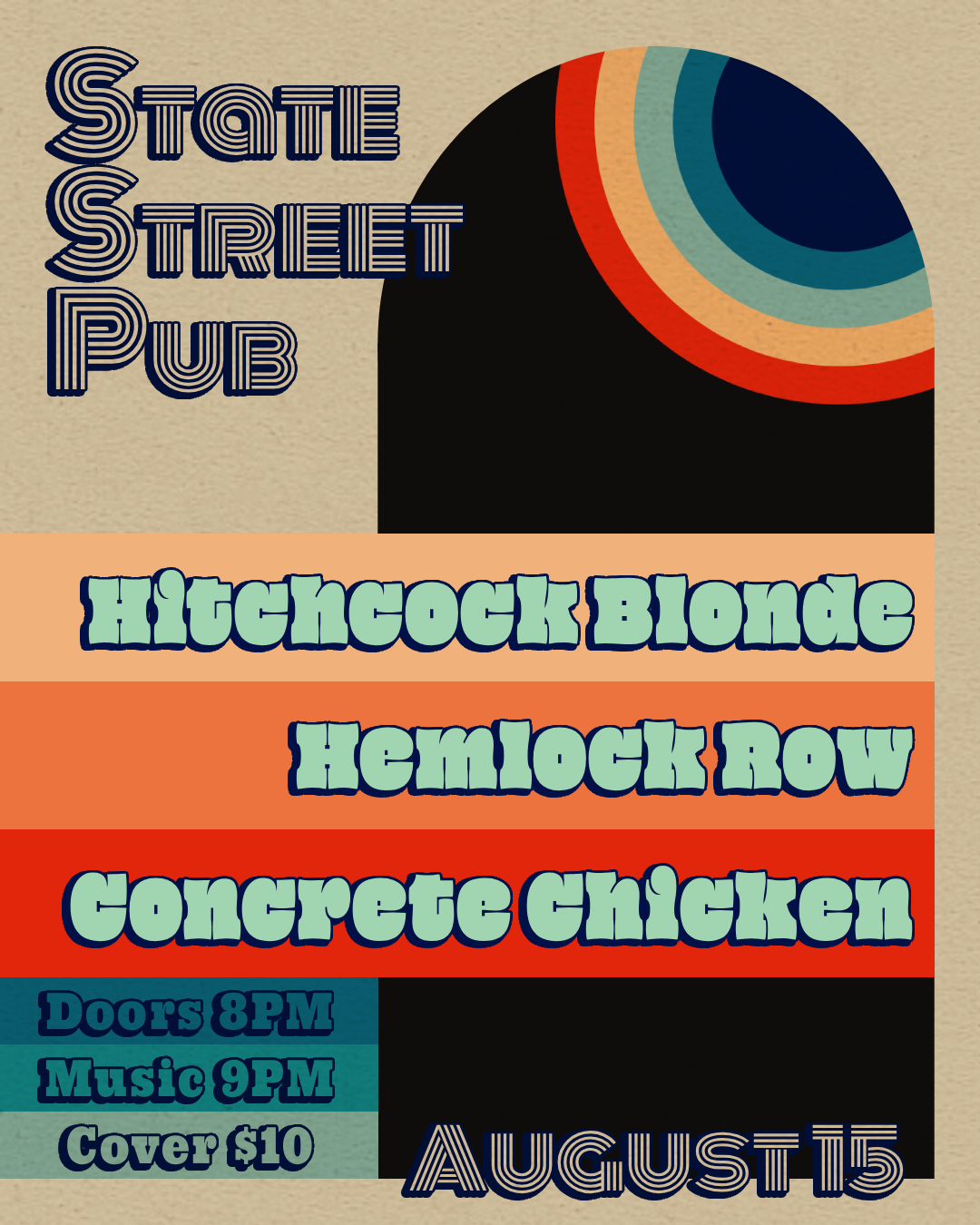 HITCHCOCK BLONDE / HEMLOCK ROW / CONCRETE CHICKEN