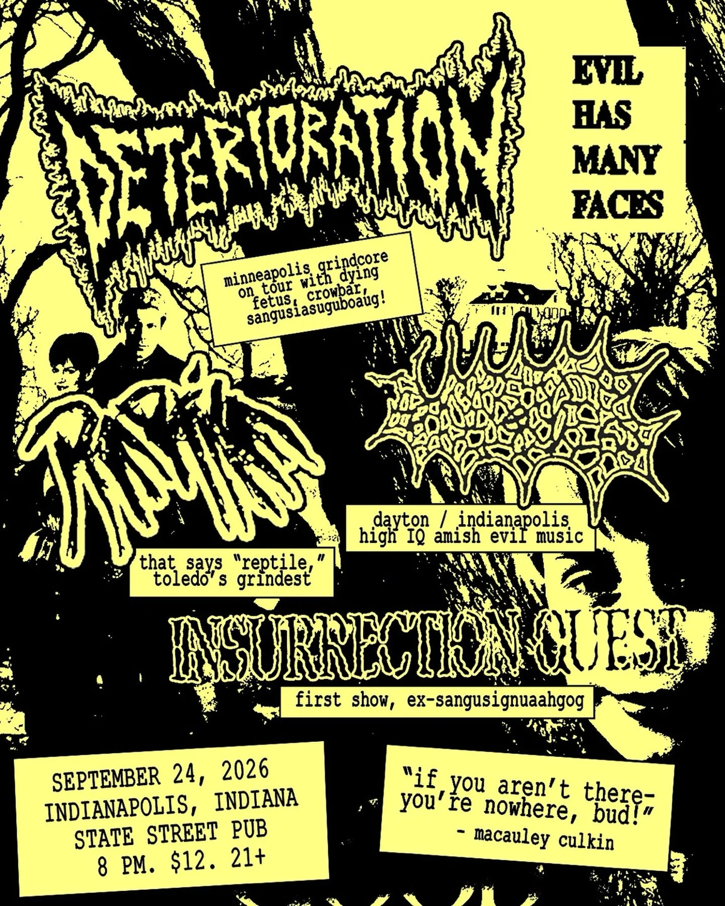 DETERIORATION / REPTILE / SCROTAL EROSION / INSURRECTION QUEST