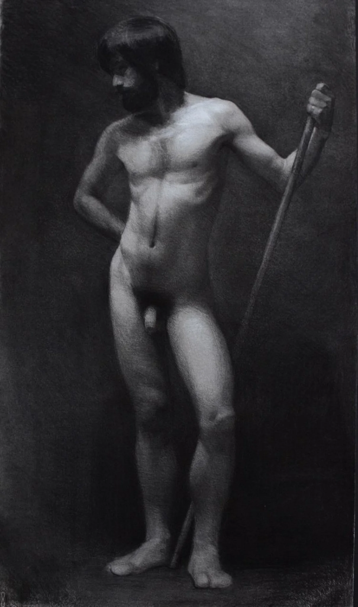 'Simone' - 60 x 100cm - Charcoal on Toned Paper - 2021