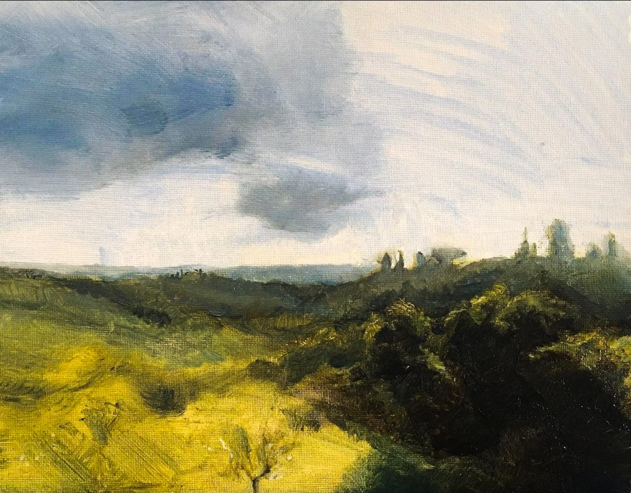 'Tuscan Fields' - 20 x 30cm - Oil on Canvas Panel - 2020 