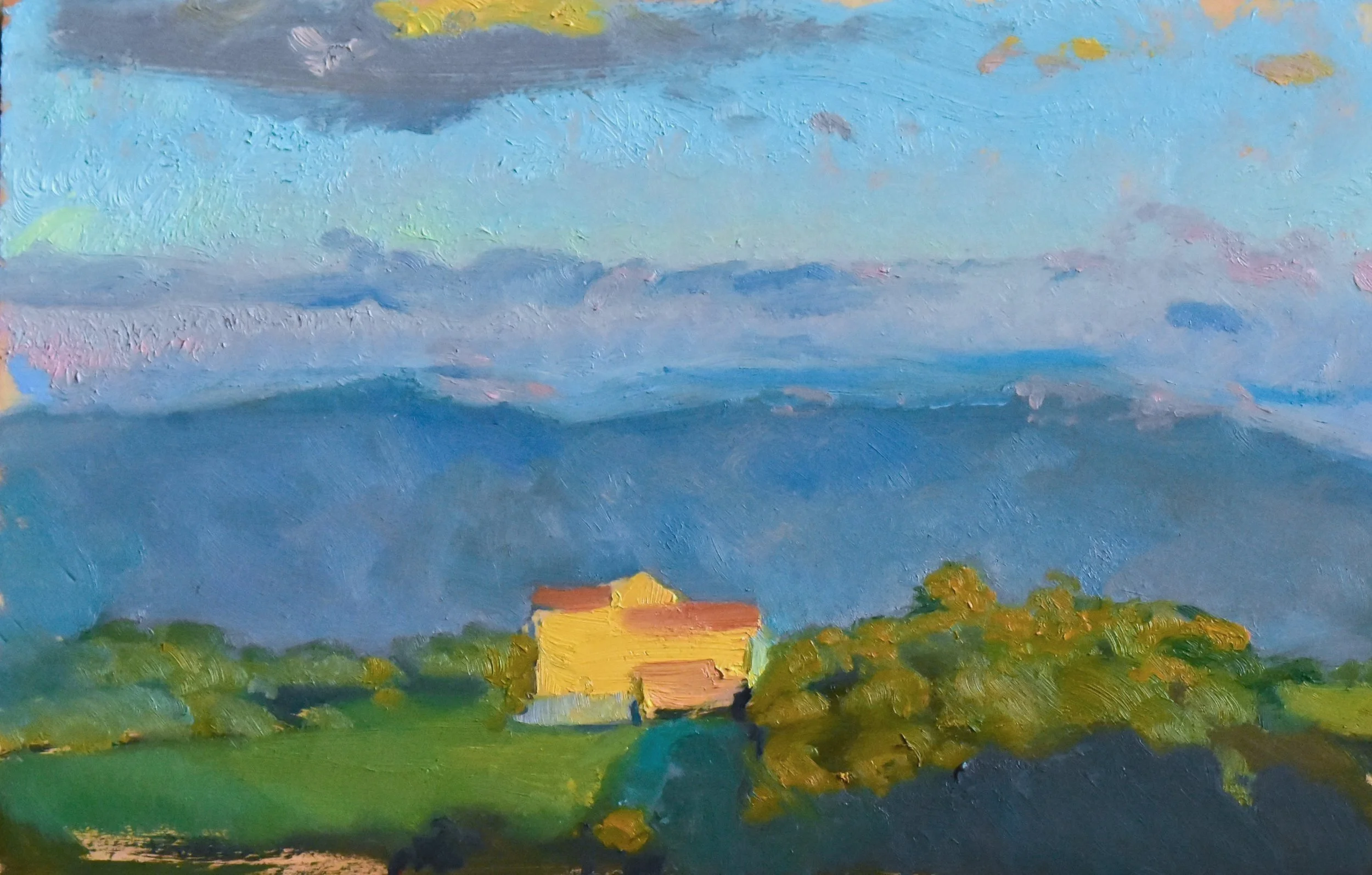 'Golden Hour in Chianti' - Oil on Panel - 2024
