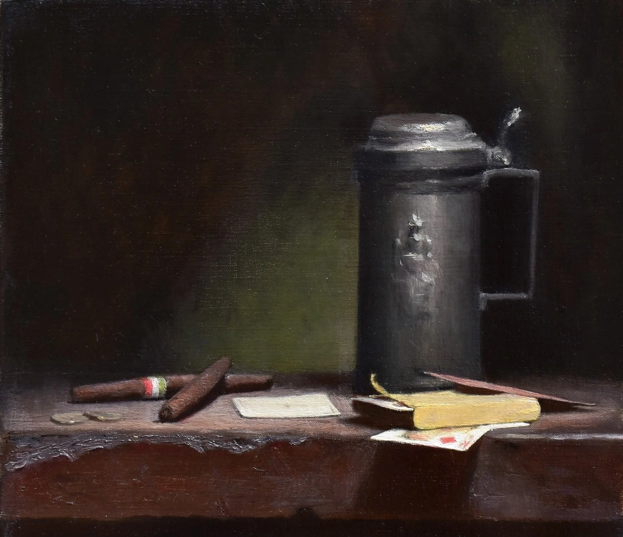 'Tavern Still Life' - '33 x 40cm - Oil on Canvas - 2023