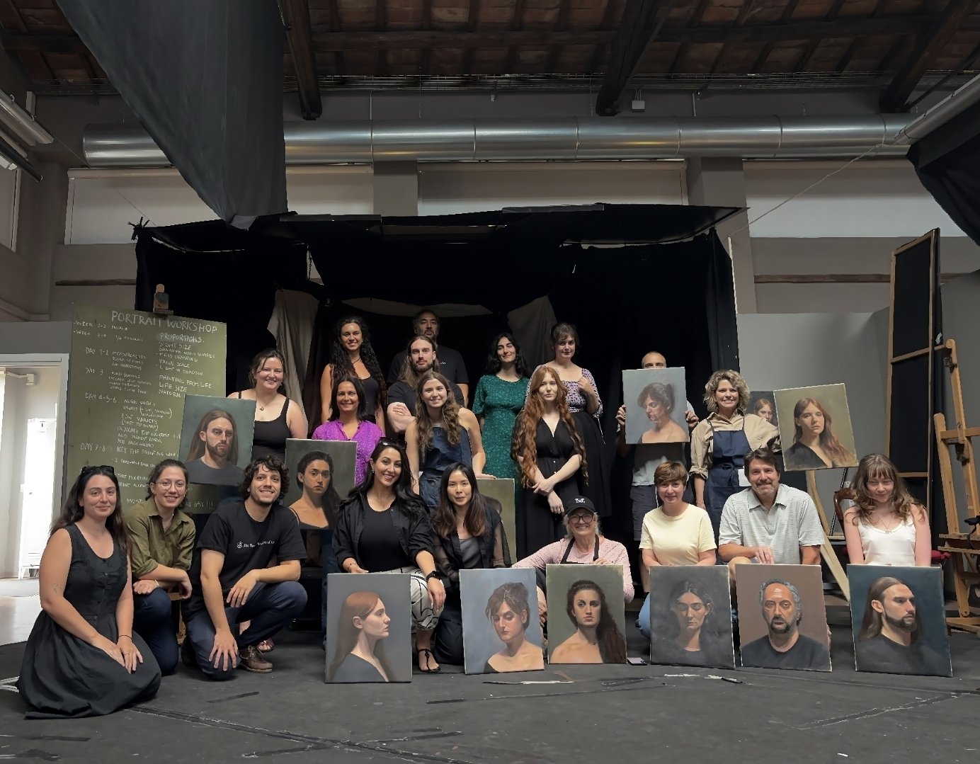 'Portraiture - Techniques & Traditions' workshop with Kalina Tosheva and Francesco Bianchini