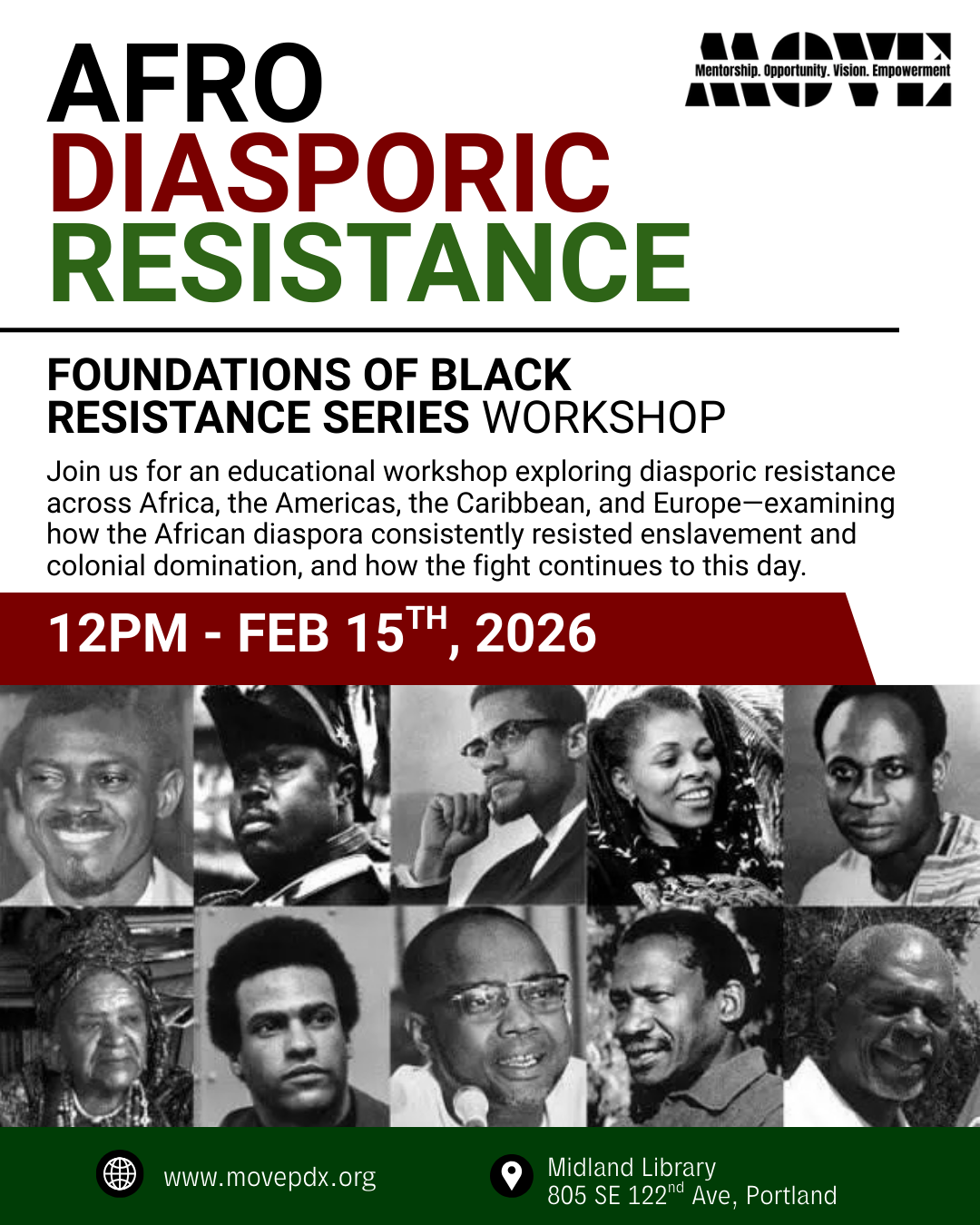 Afro Diasporic Resistance Workshop