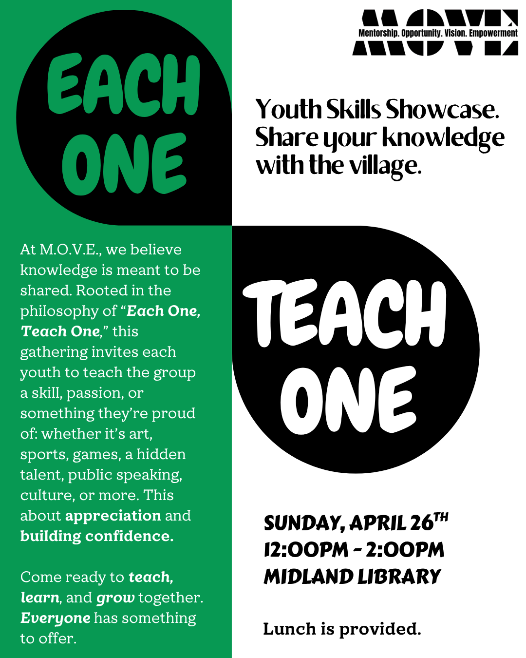 Each One, Teach One
