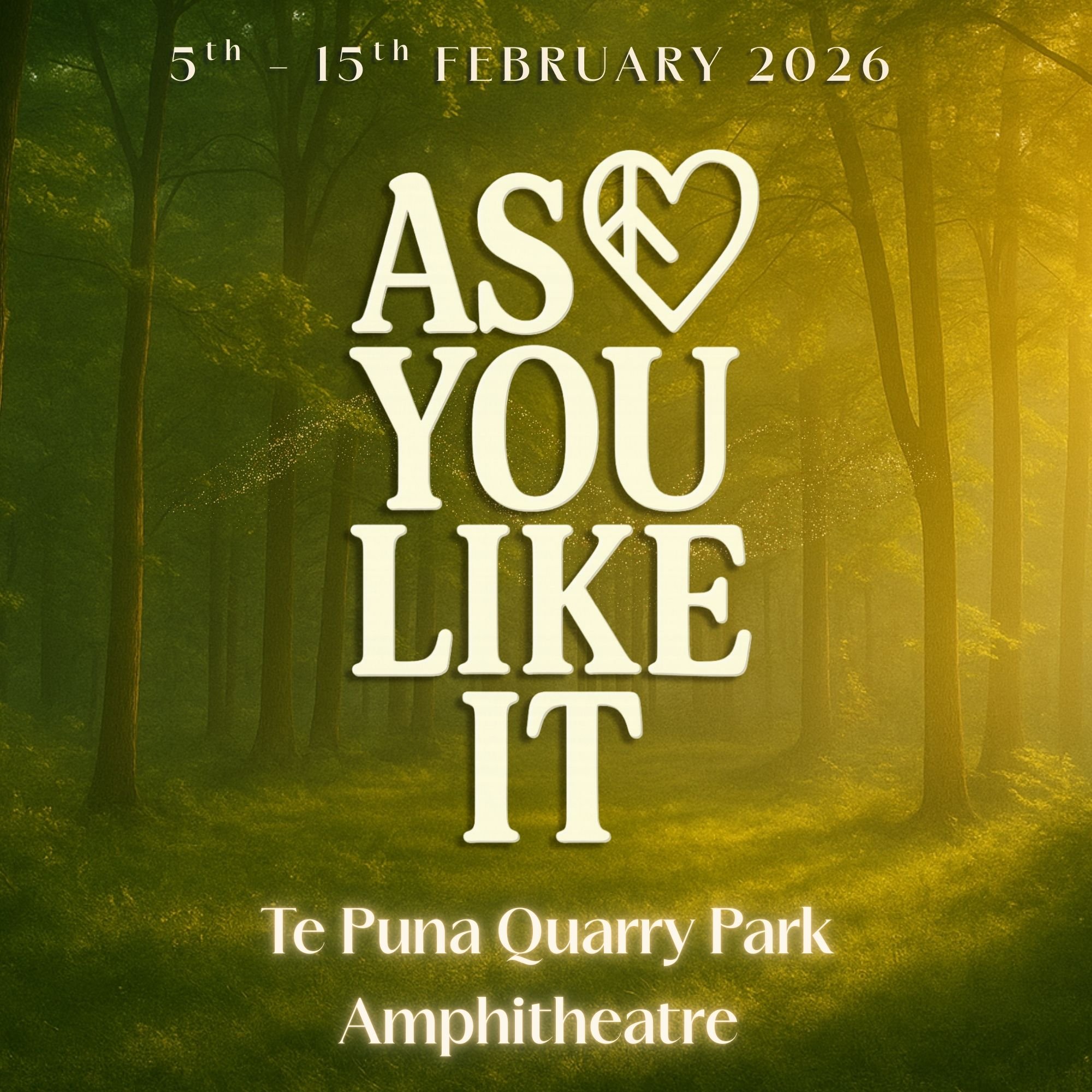 Coming Soon! 2026 As You Like It