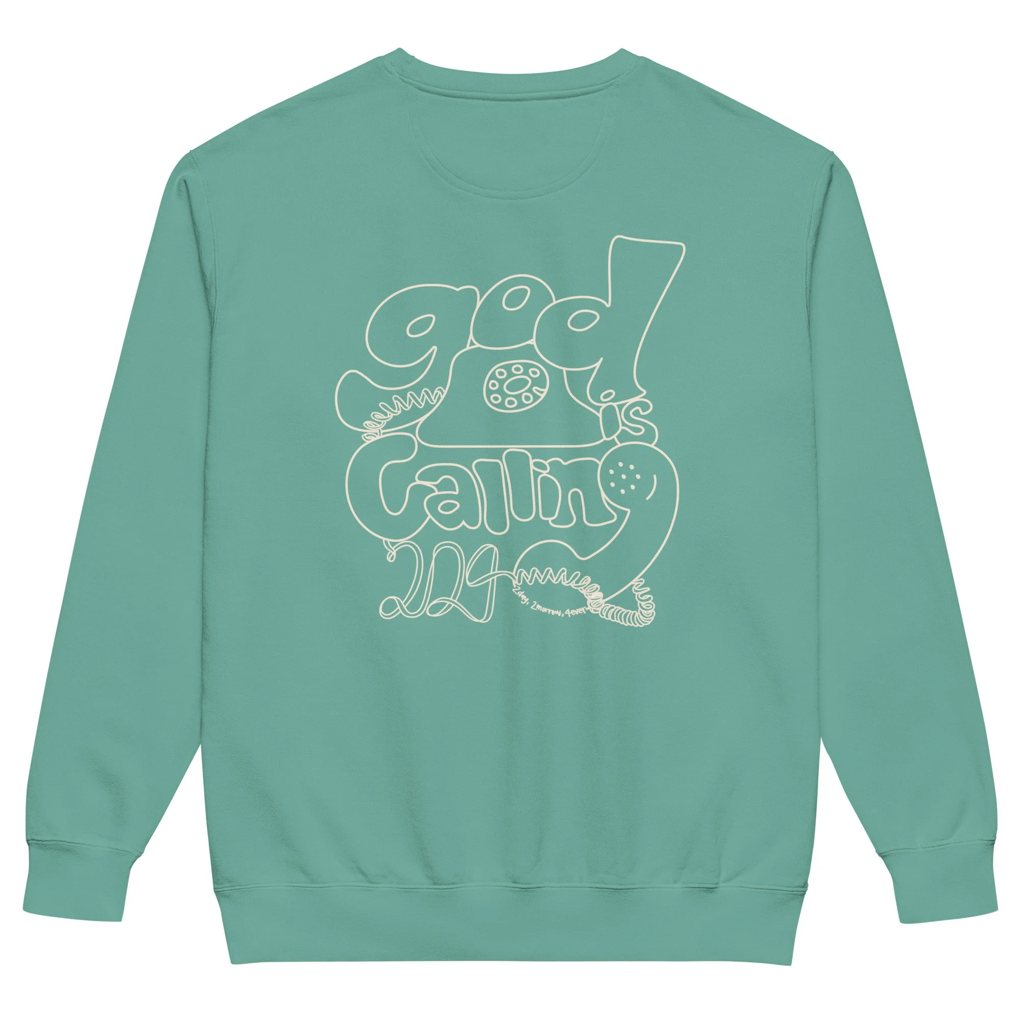 God is Calling Sweatshirt - Aqua