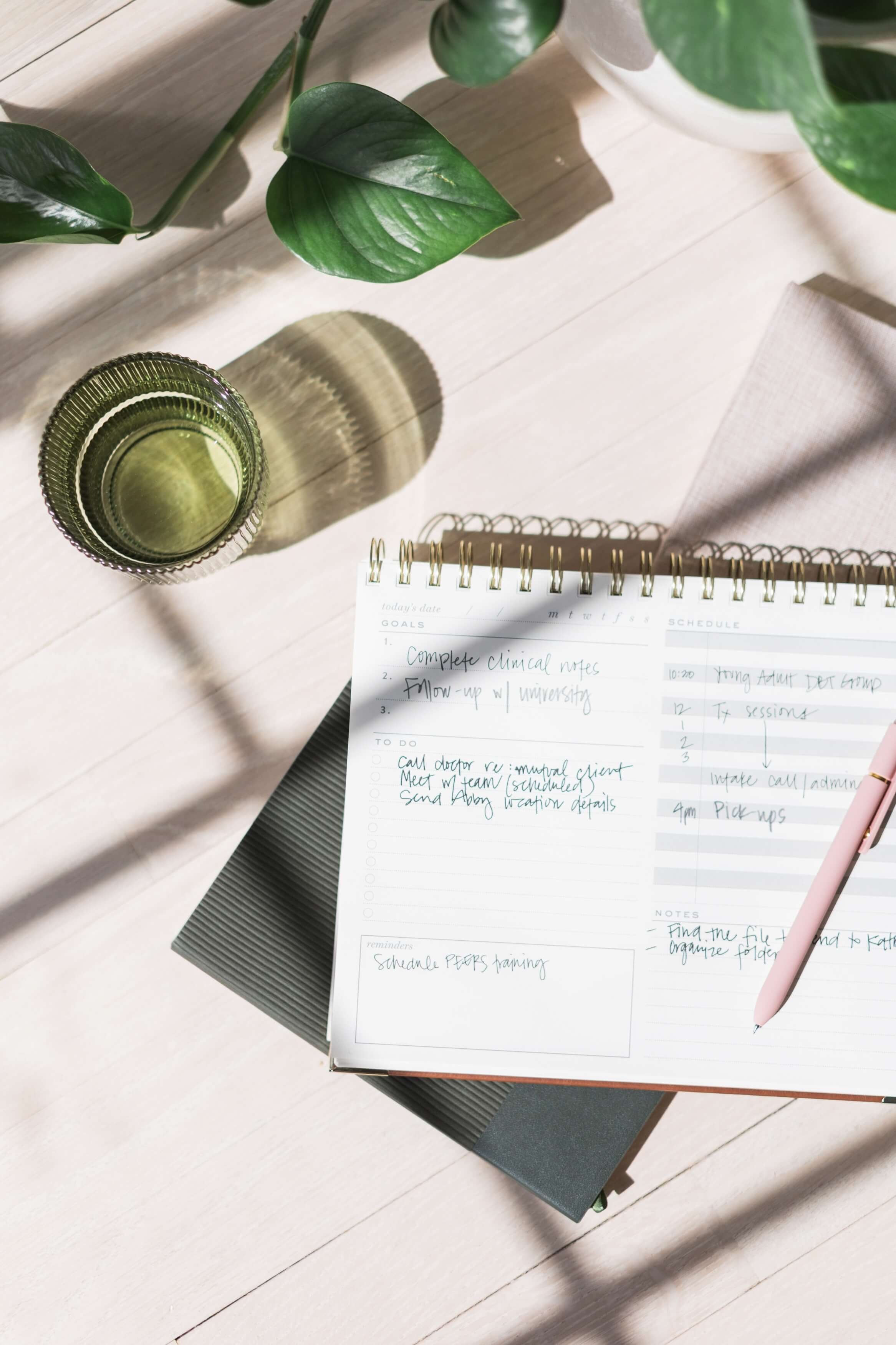 Therapy journal and wellness items for mental health therapy in DC