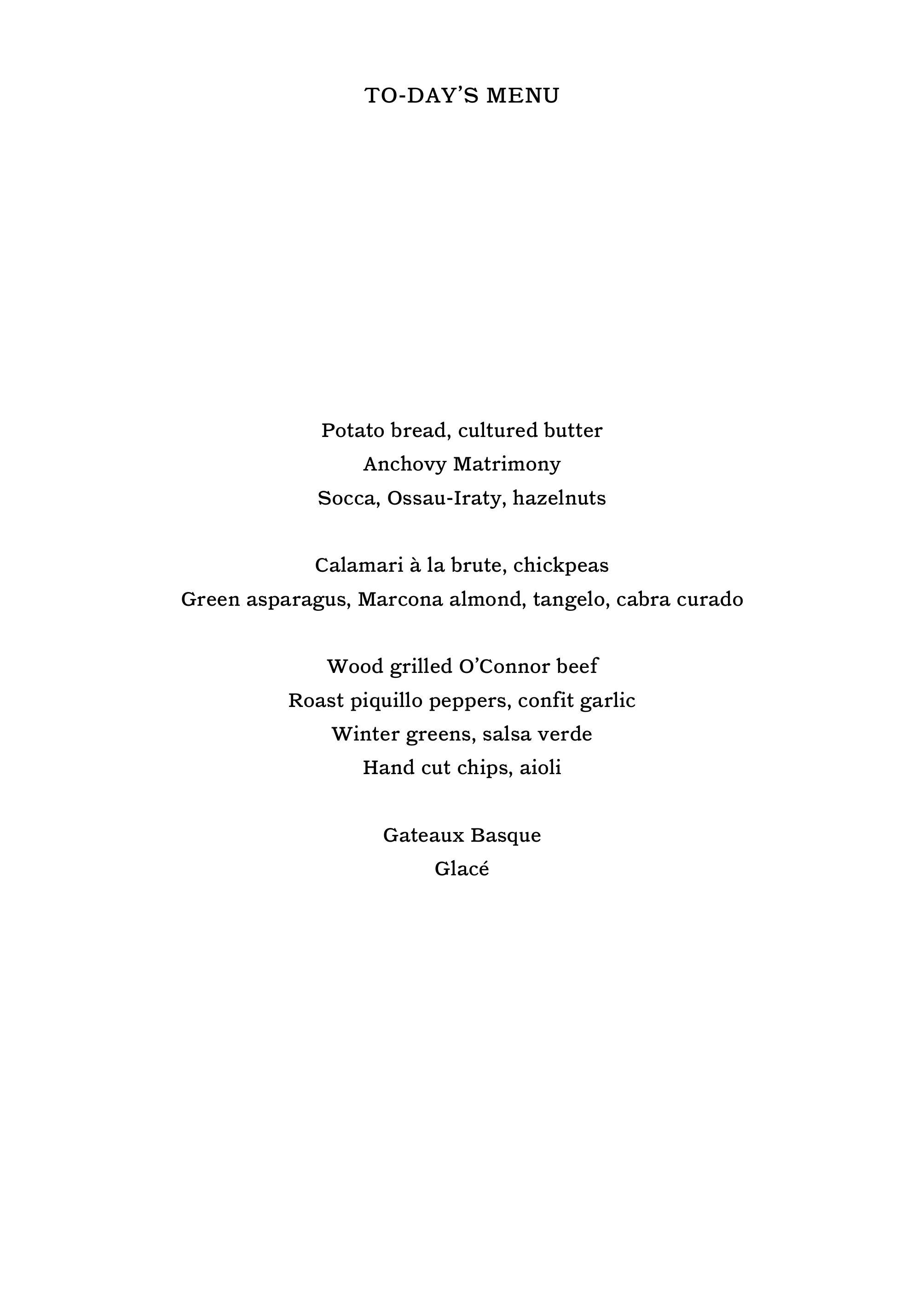 SET MENU
