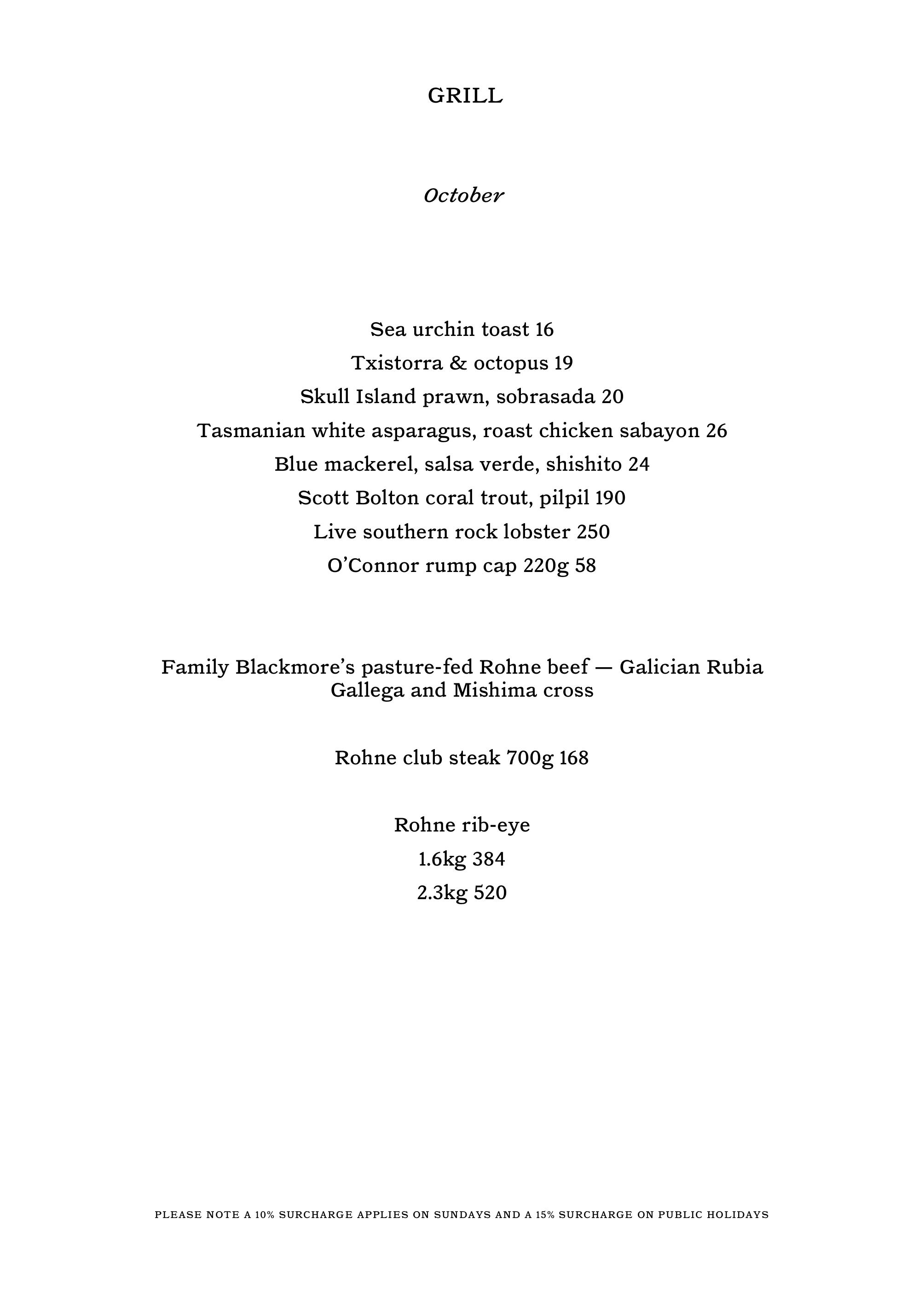 A LA CARTE