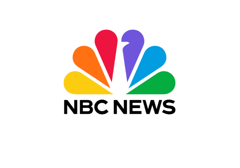 NBC News logo featuring a colorful peacock with red, orange, yellow, green, blue, and purple feathers.