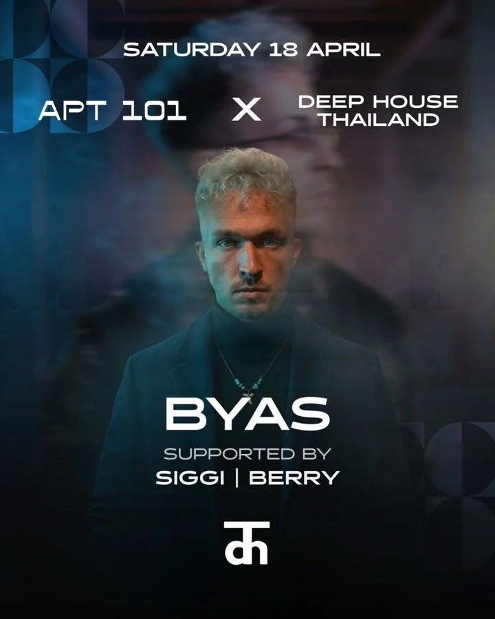 APT101 &mdash; Saturday

This one&rsquo;s big &mdash; no excuses.

You know @iambyas . You&rsquo;ve seen him destroy dancefloors. Now he takes full control of the penthouse for his own takeover under @deephousethailand 

Backed by high-energy @siggi.