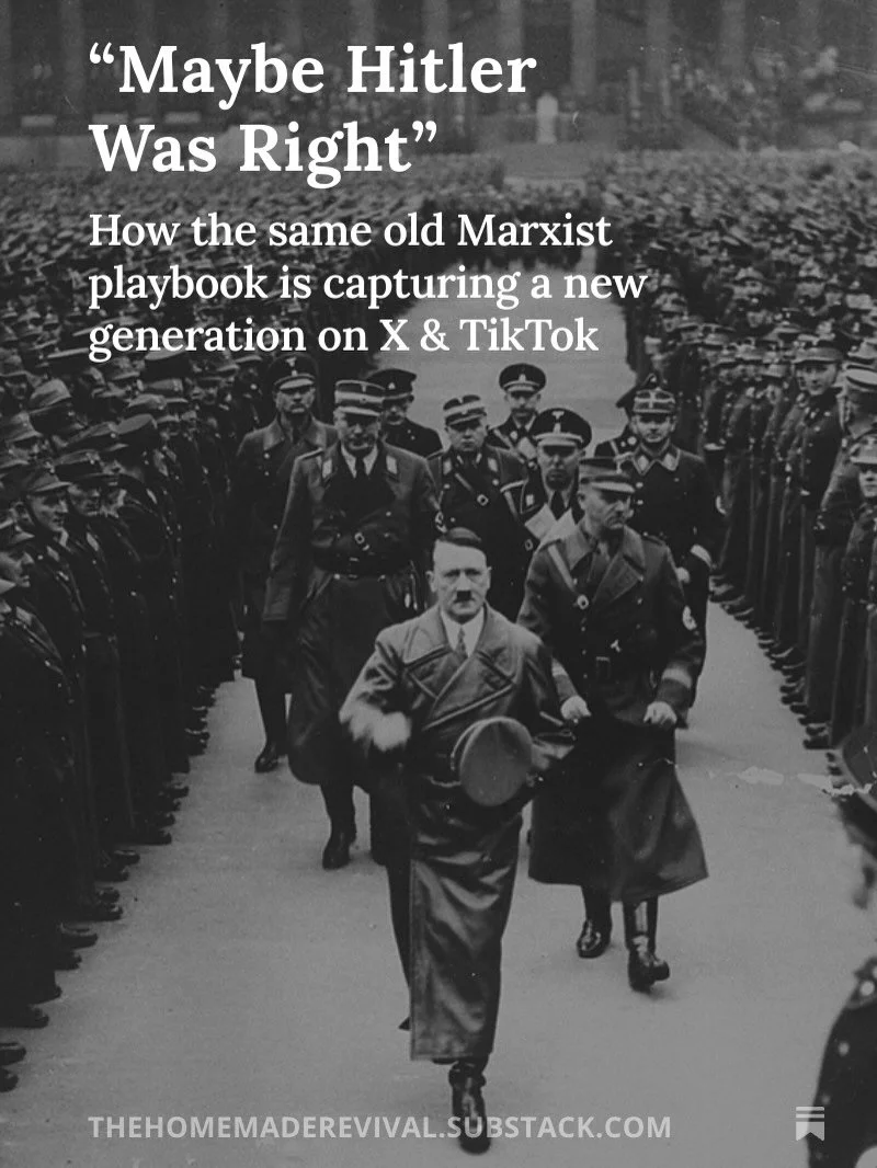 Of course Hitler wasn&rsquo;t right. But the fact that people are even flirting with ideas anywhere close to his worldview again should TERRIFY anyone who knows history!

And let&rsquo;s be clear: this isn&rsquo;t just about antisemitism guys. It&rsq