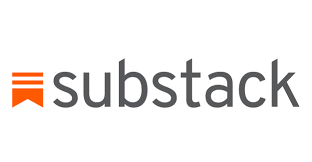 Substack logo with orange icon and gray text