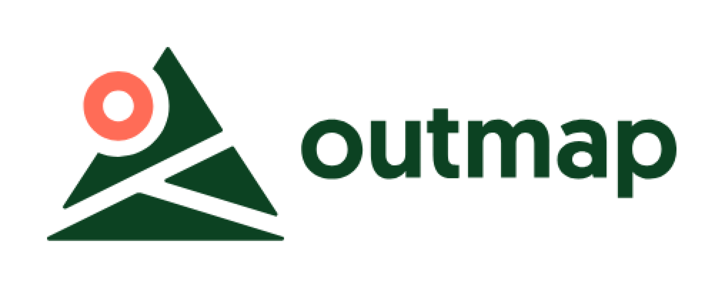 Outmap logo with a stylized map pin and the company name in green text.