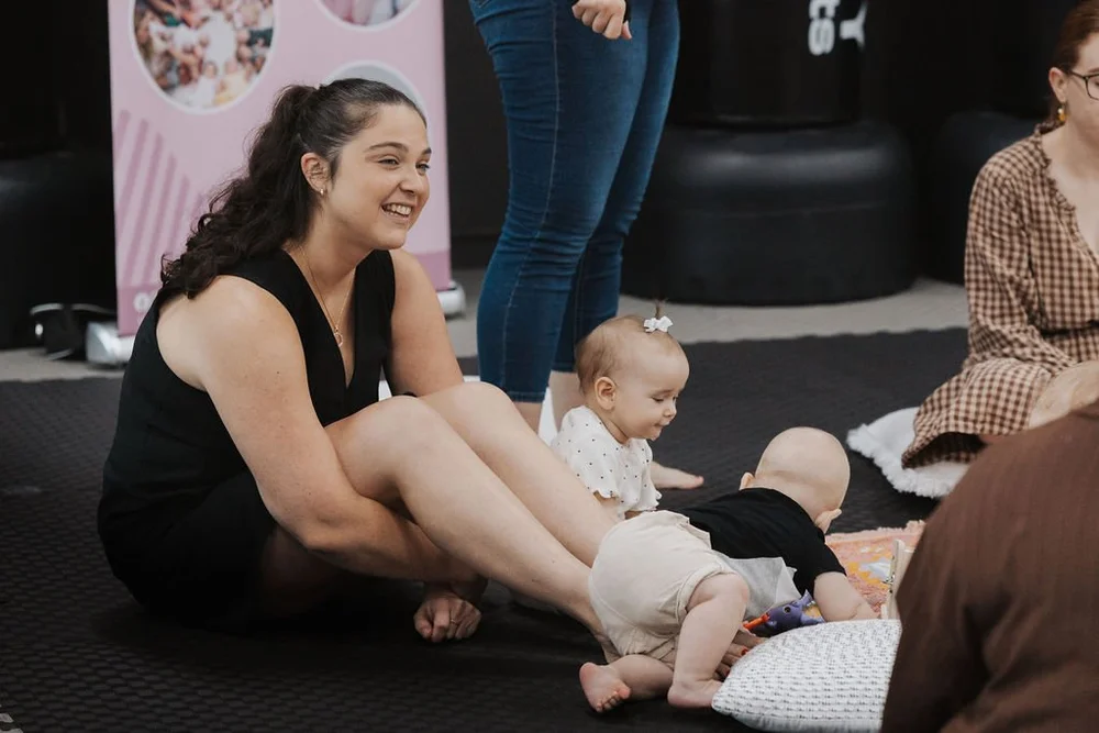New mums connecting at their mums group in North Lakes