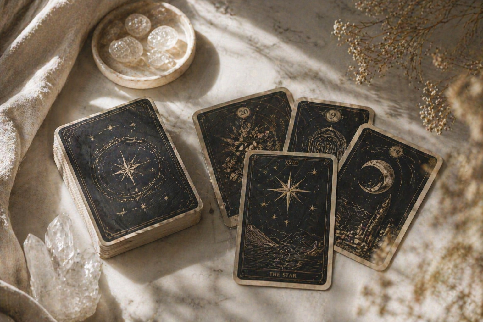1:1 Kartenlegung mit Tarot, Lenormand oder Orakel – persönliche spirituelle Beratung für Orientierung, Lebensfragen und Transformation