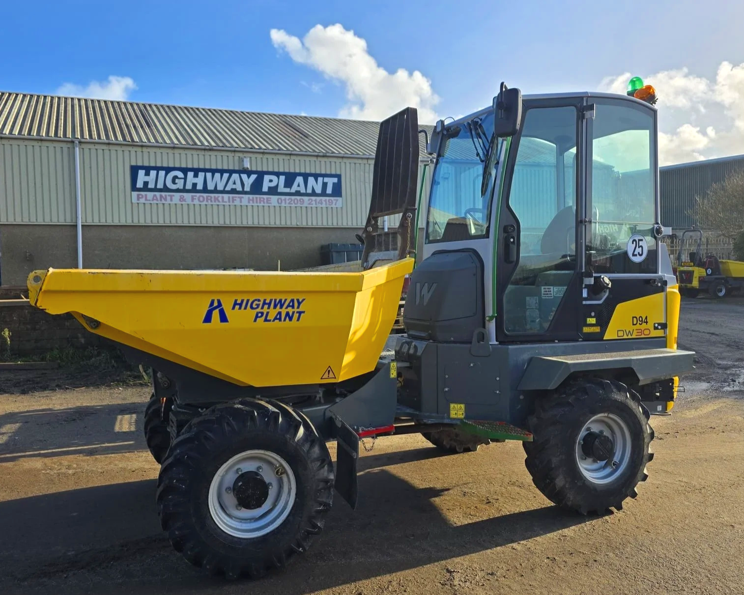3T wacker Neuson dumper for hire in Cornwall and Devon