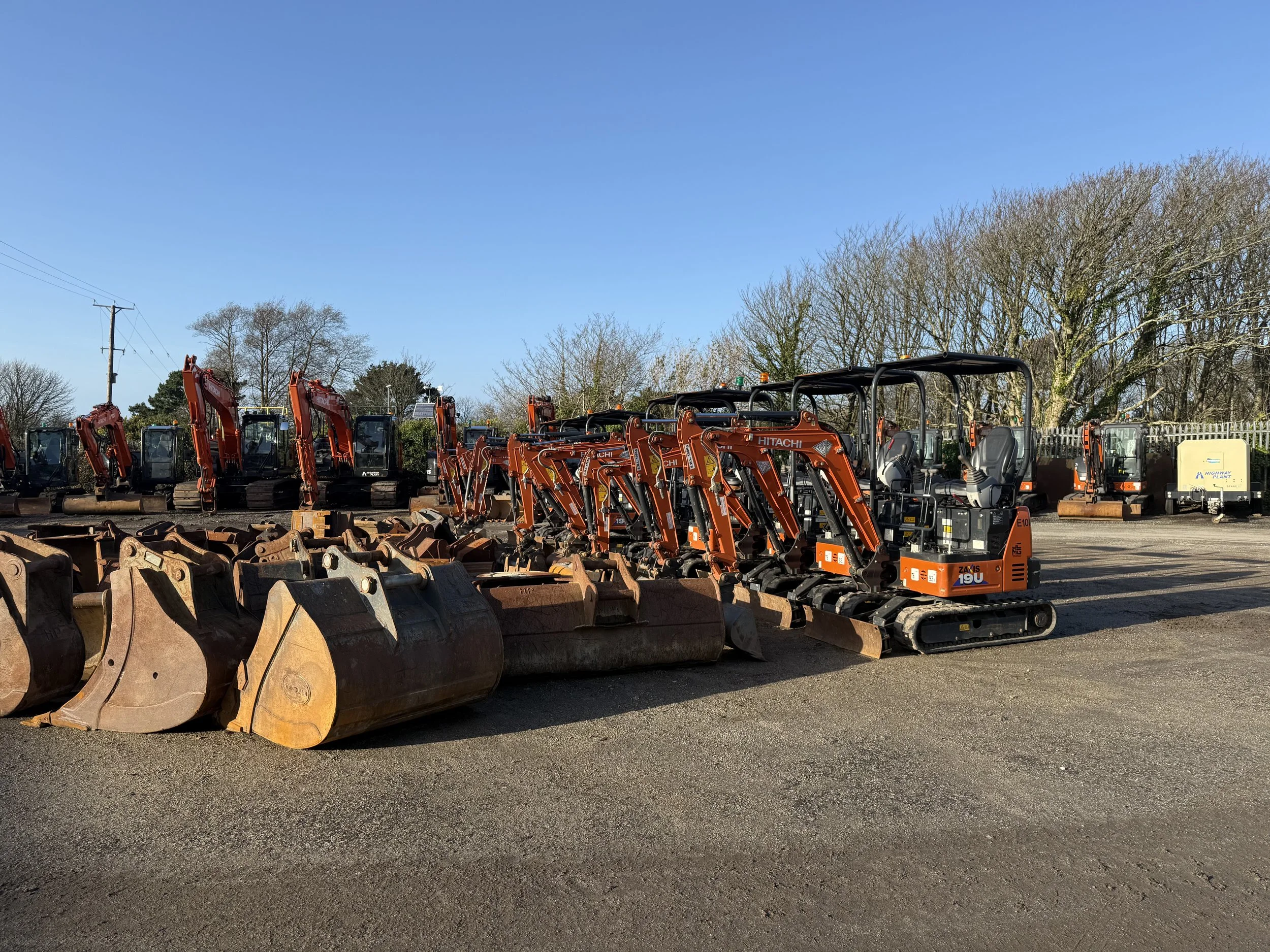 diggers and excavators for hire in Cornwall and Devon