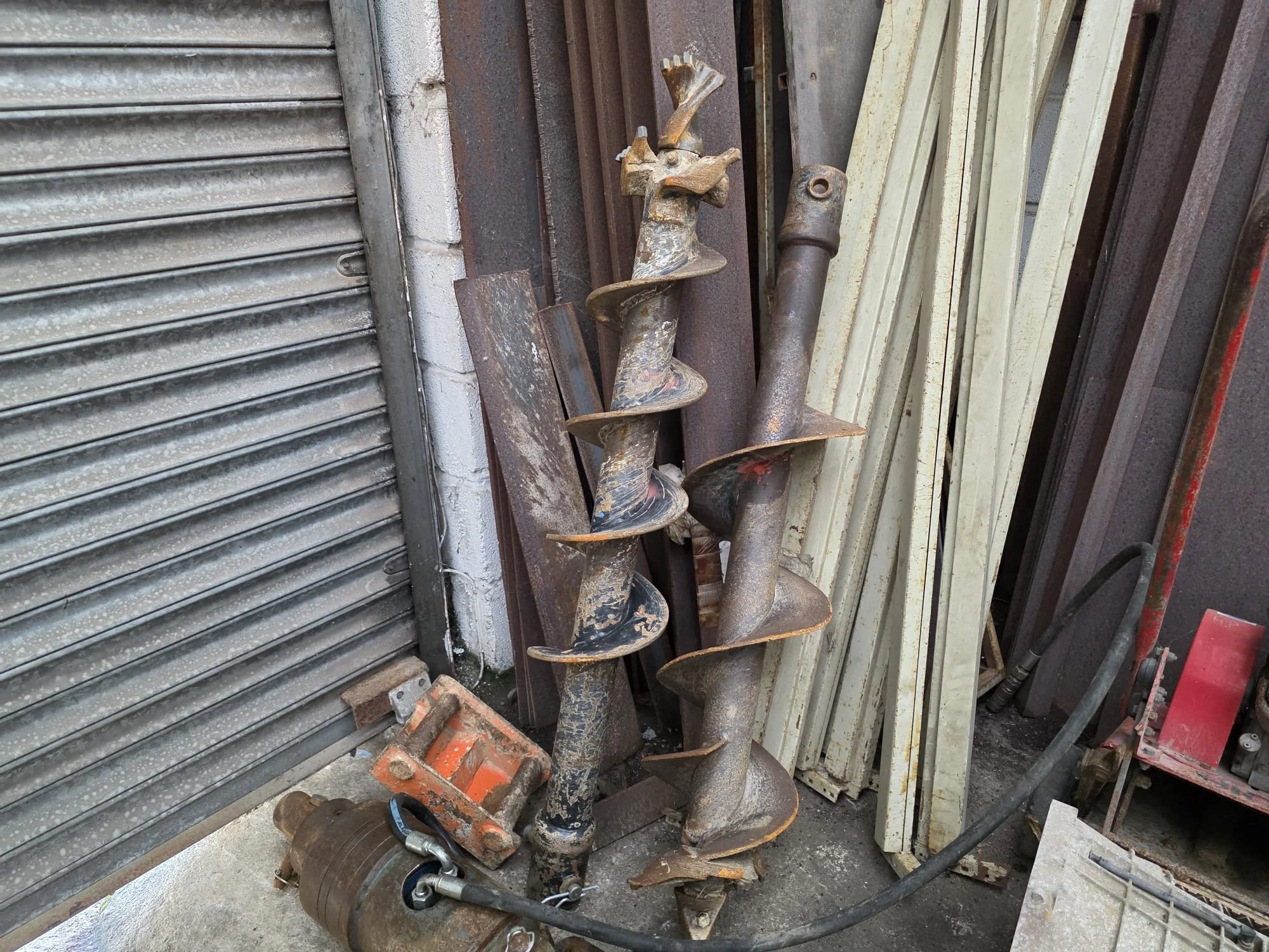 Two digger and mini-excavator augers for hire in Cornwall and Devon