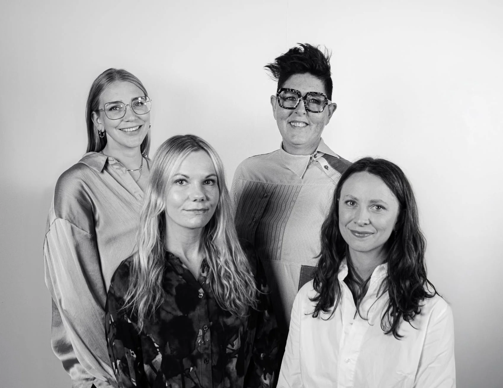 Þetta er Flöff hópurinn, góð blanda sérfræðinga í textíl, endurnýtingu og hönnun.